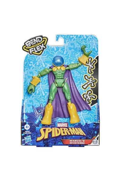 Spiderman Bend Flex Mysterio Figür F0973 ürün görseli 1