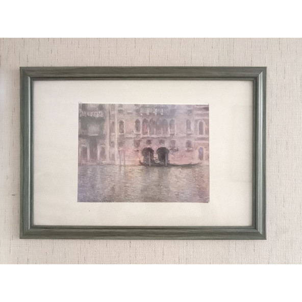 Claude Monet Le Palais De Mula Çerceveli Duvar Tablosu 33X47Cm - 3