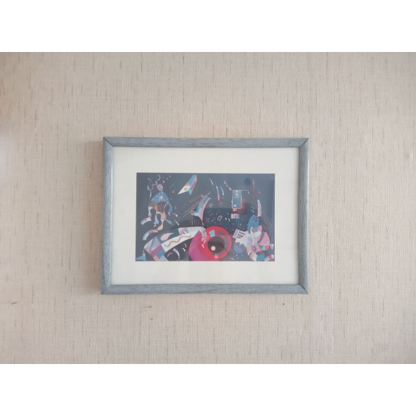 Wassıly Kandinsky Çerceveli Duvar Tablosu 28X21Cm - 3