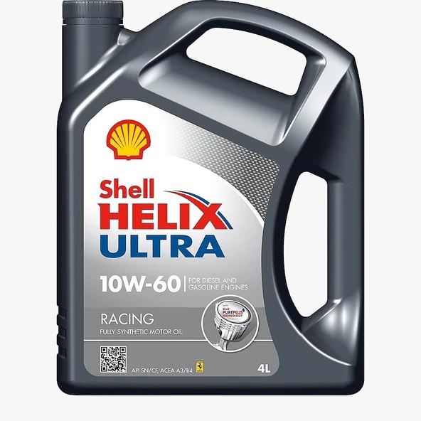 SHELL HELİX ULTRA RACİNG 10W-60 MOTOR YAĞI 4 LT Ü.T:2024