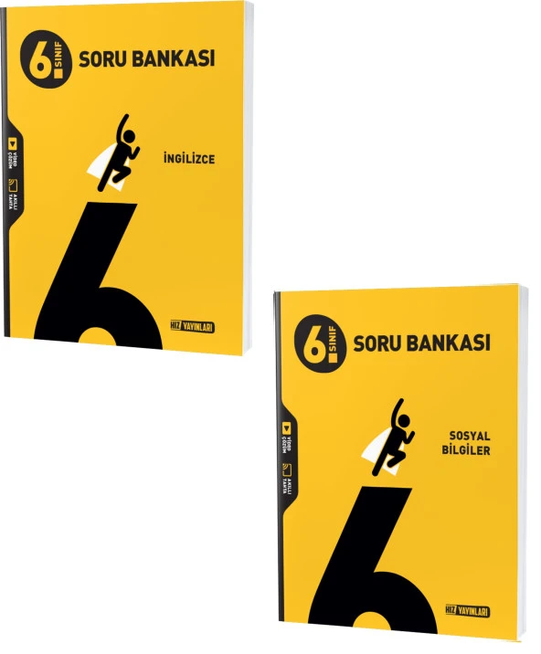 Hız 2024 6. Sınıf İngilizce + Sosyal Bilgiler Soru Seti 2 Kitap