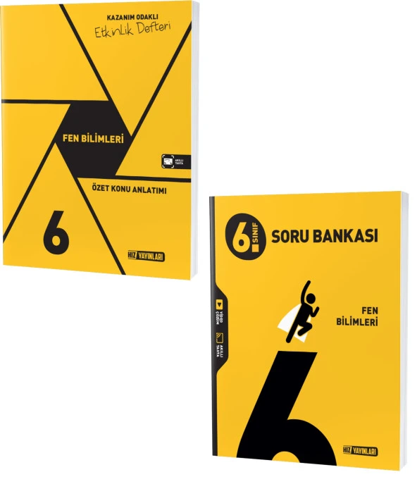 Hız 2024 6. Sınıf Fen Bilimleri Soru + Defter Seti 2 Kitap
