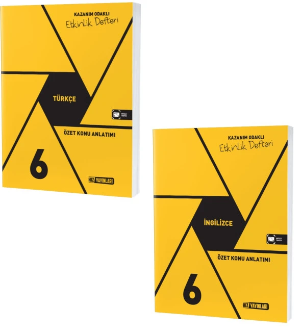 Hız 2024 6. Sınıf Türkçe + İngilizce Defter Seti 2 Kitap