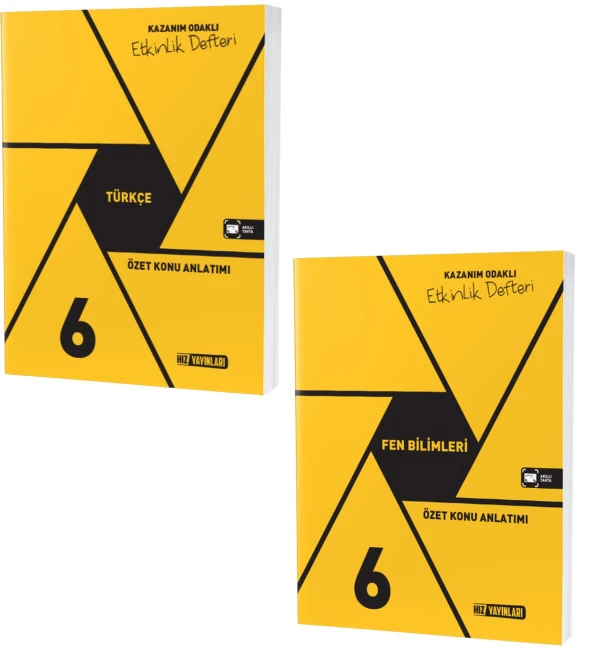 Hız 2024 6. Sınıf Türkçe + Fen Bilimleri Defter Seti 2 Kitap - Resim 2