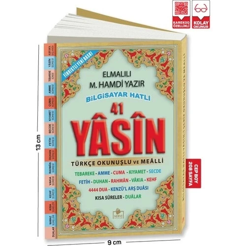 MERVE YASİN ŞERİF  004 ÇANTA BOY TÜRKÇELİ ( 208 Sayfa) - 1