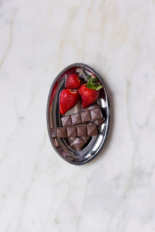 Royal Classy Gümüş Oval Sunum Tabağı & Sunum Tepsisi 20*13 cm - 2