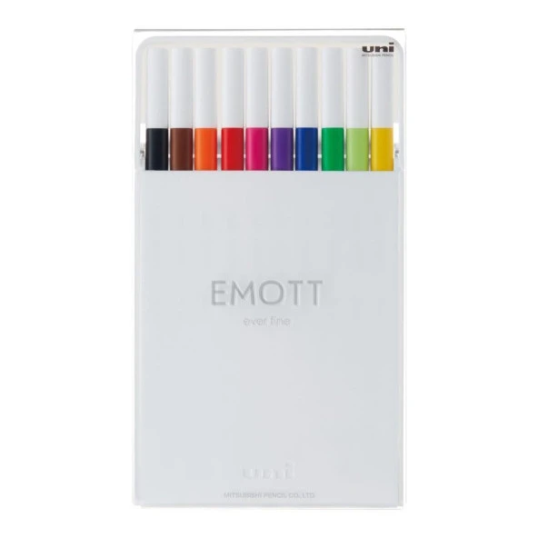 Uni-Ball Emott 0.4 fine Akrilik Uçlu Kalem 10'lu Std Renk Pem-Sy/10c.01 Std Renk