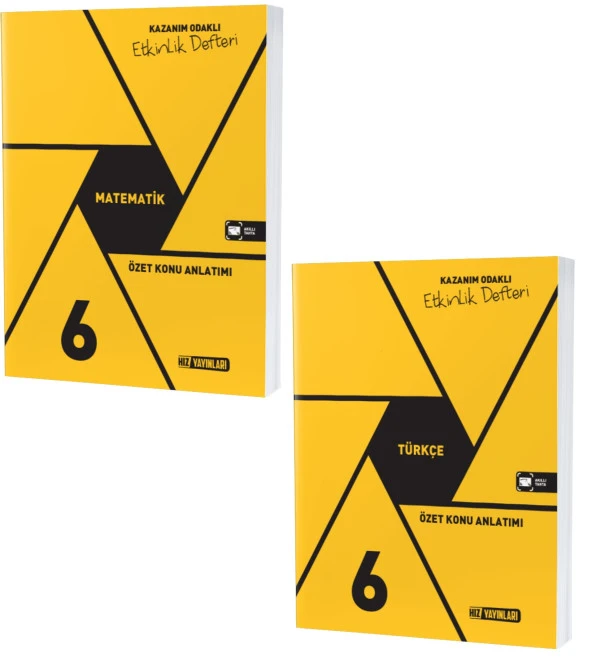 Hız 2024 6. Sınıf Matematik + Türkçe Defter Seti 2 Kitap