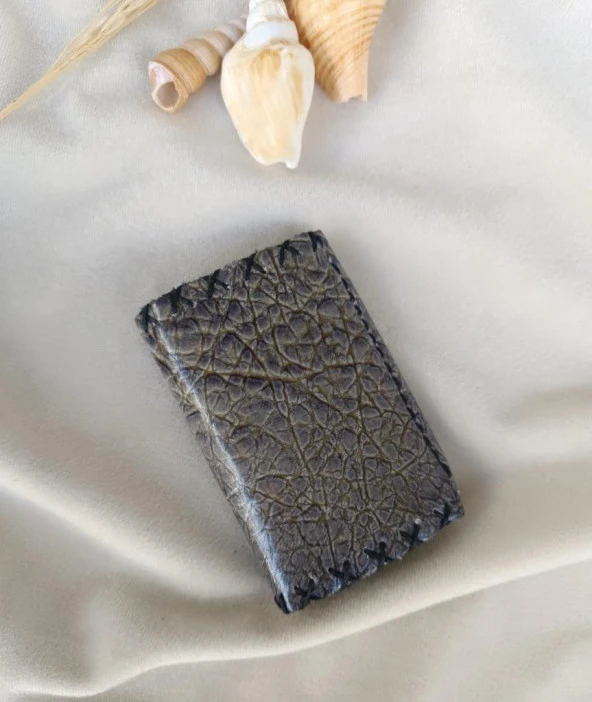 Cüzdan Hakiki Deri Bozuk Para Cüzdanı El Yapımı Çanta İçi 2 Gözlü - Resim 3