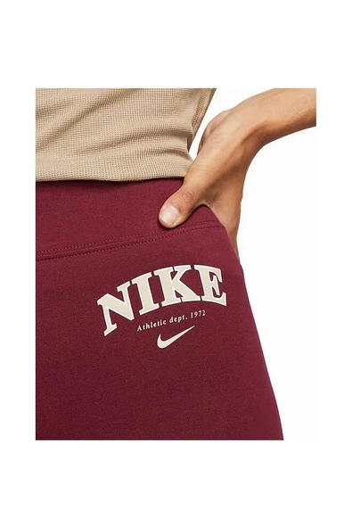 Sportswear Yüksek Belli Logolu Kadın Taytı Fb9961-638 - 3