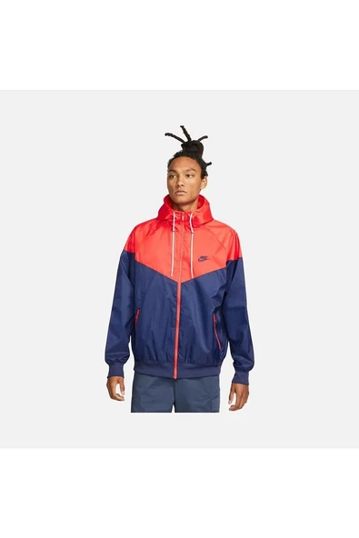 Lacivert Nike Sportswear Windrunner Full Zip Hoodie Erkek Ceket