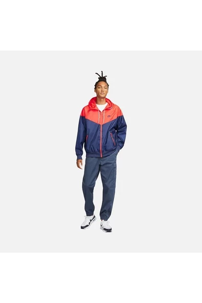 Lacivert Nike Sportswear Windrunner Full Zip Hoodie Erkek Ceket - 5