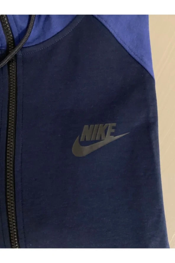 Sportswear Hoodie Full-zip Windrunner Mavi Erkek Spor Sweatshirt Dr8910-410 - 4