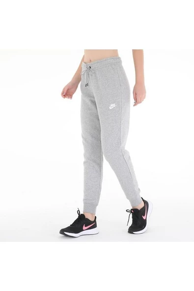 Sportswear Essential Fleece Kadın Gri Eşofman Altı Bv4099-063 - 5