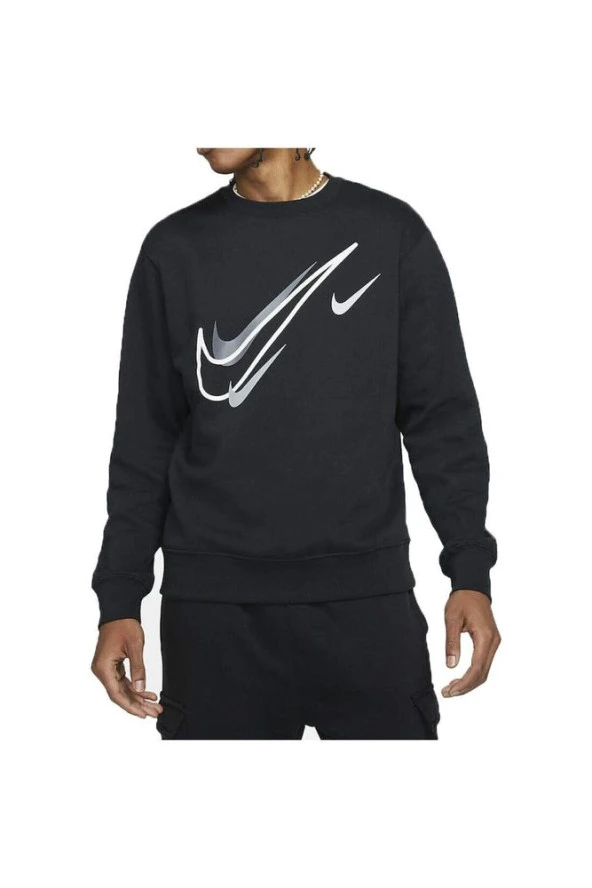 Sportswear Multi Swoosh Tracksuit Siyah Erkek Spor Sweatshirt