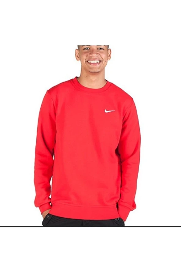 Team Club Crew Kırmızı Erkek Spor Sweatshirt