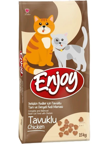 Enjoy Tavuklu Yetişkin Kedi Maması 15 Kg
