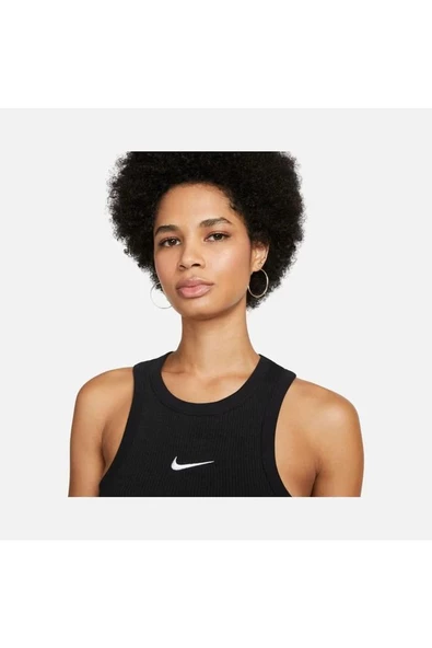 Sportswear Trend Crop Ribbed Kadın Atlet FN5758-010 - 3