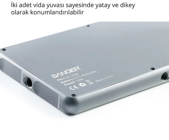 Sanger PRO-S21 RGB Led Video Efekt Işığı - Resim 7