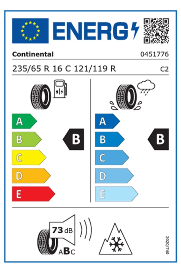 Continental 215/60R17C 109/107T (104H) Vancontact A/S Ultra 8Pr  2024 4 Mevsim Lastik - 3