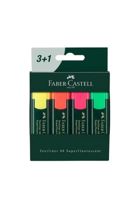 Faber Castell Fosforlu Kalem 3+1