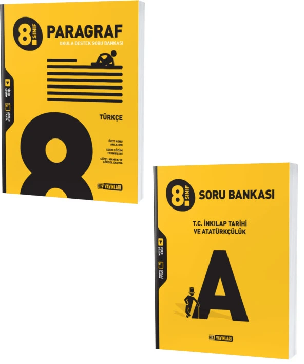 Hız Lgs 2024 8. Sınıf Paragraf + İnkılap Tarihi Soru Seti 2 Kitap