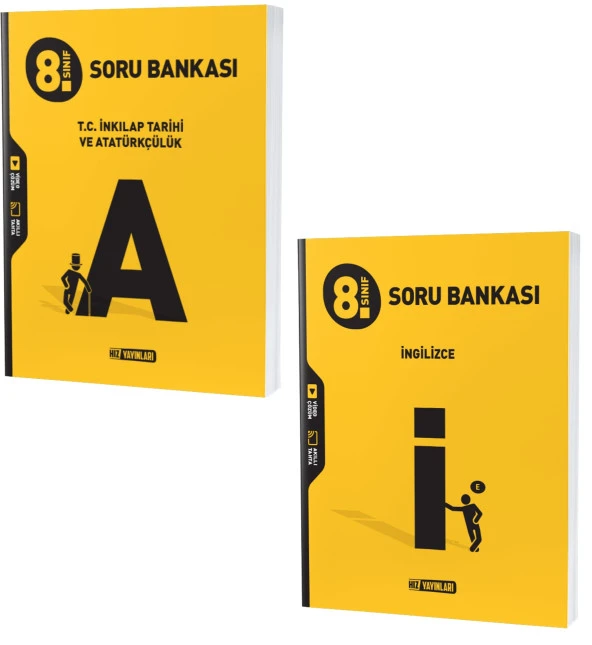 Hız Lgs 2024 8. Sınıf İnkılap Tarihi + İngilizce Soru Bankası Seti 2 Kitap