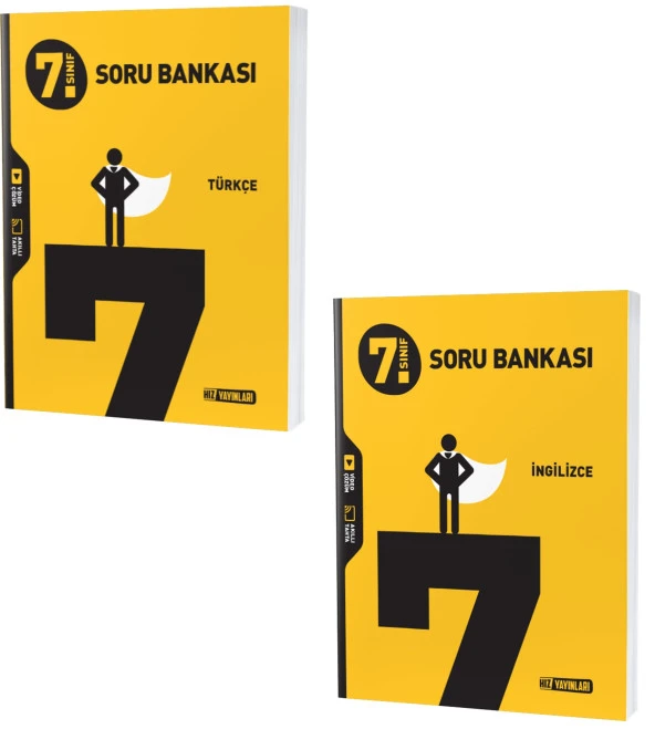 Hız 2024 7. Sınıf Türkçe + İngilizce Soru Seti 2 Kitap