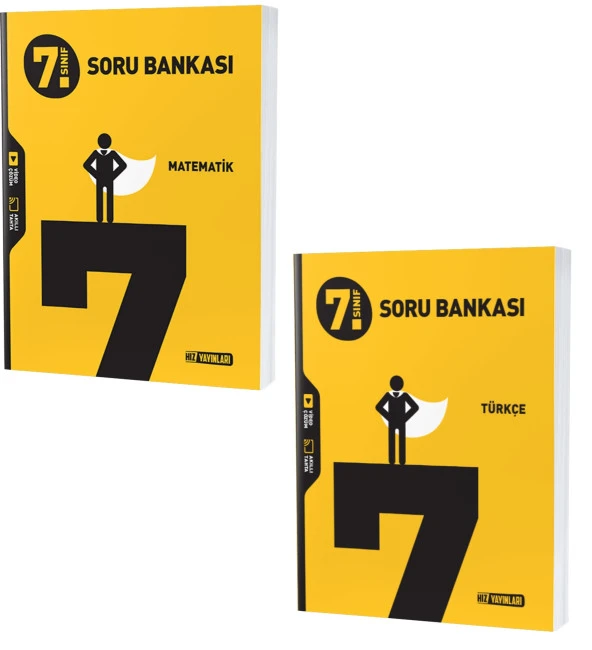 Hız 2024 7. Sınıf Matematik + Türkçe Soru Seti 2 Kitap