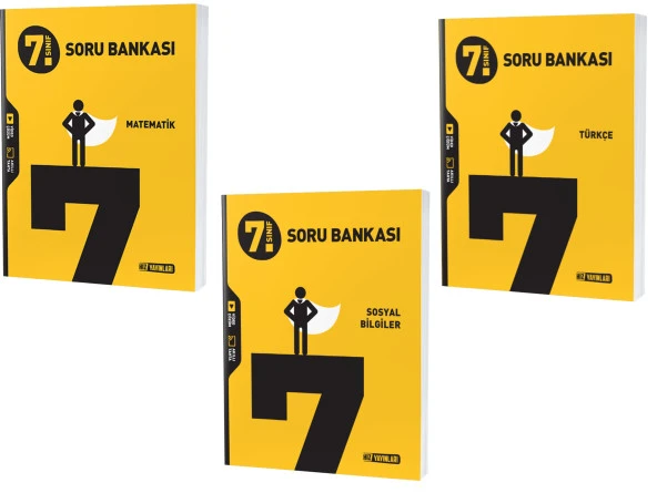 Hız 2024 7. Sınıf Matematik + Türkçe + Sosyal Soru Seti 3 Kitap