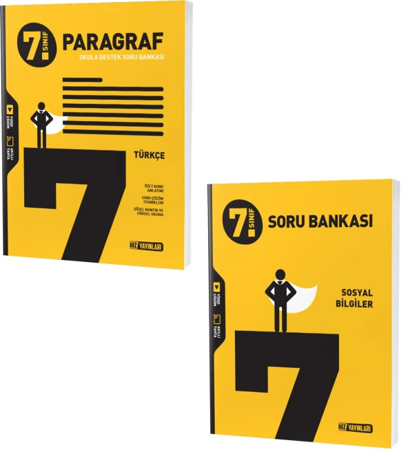 Hız 2024 7. Sınıf Paragraf + Sosyal Bilgiler Soru Seti 2 Kitap