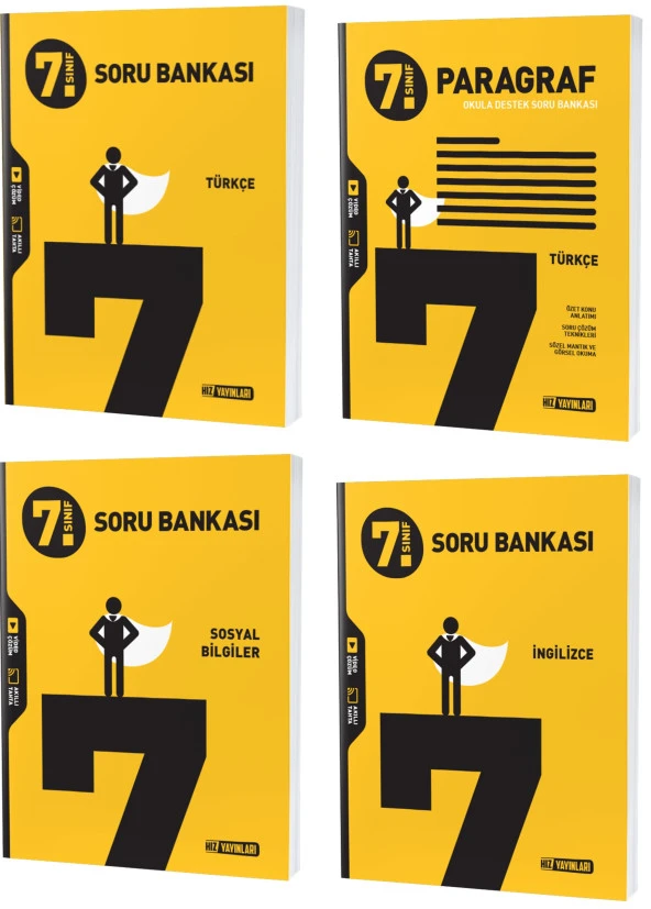 Hız 2024 7. Sınıf Türkçe Sosyal Paragraf İngilizce Soru Seti 4 Kitap