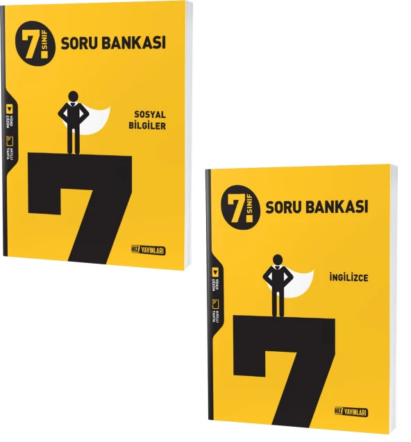 Hız 2024 7. Sınıf İngilizce + Sosyal Bilgiler Soru Seti 2 Kitap