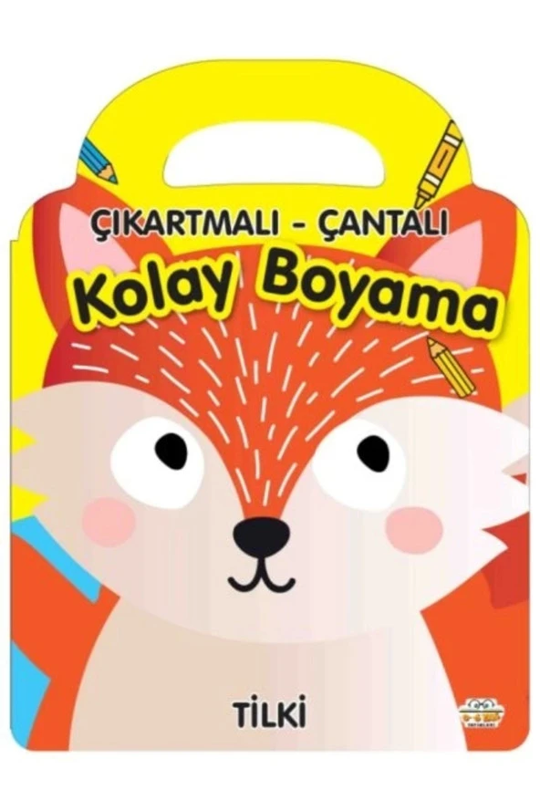 Tilki - Çıkartmalı-Çantalı Kolay Boyama