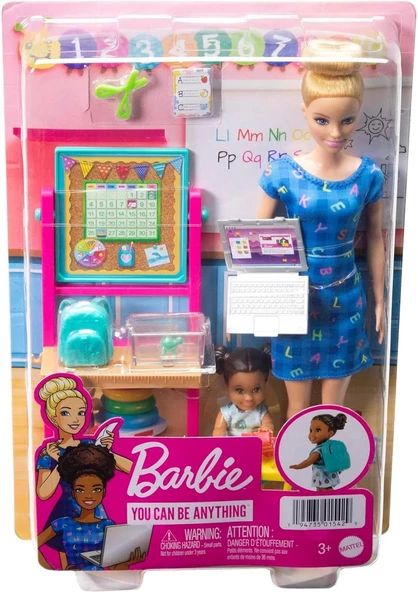 Barbie Okul Öncesi Öğretmen Bebek HCN19 - 4