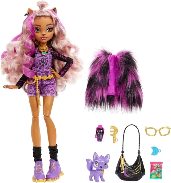 Monster High Clawdeen Wolf Ana Karakter Bebekler, 4 yaş ve üzeri, HHK52