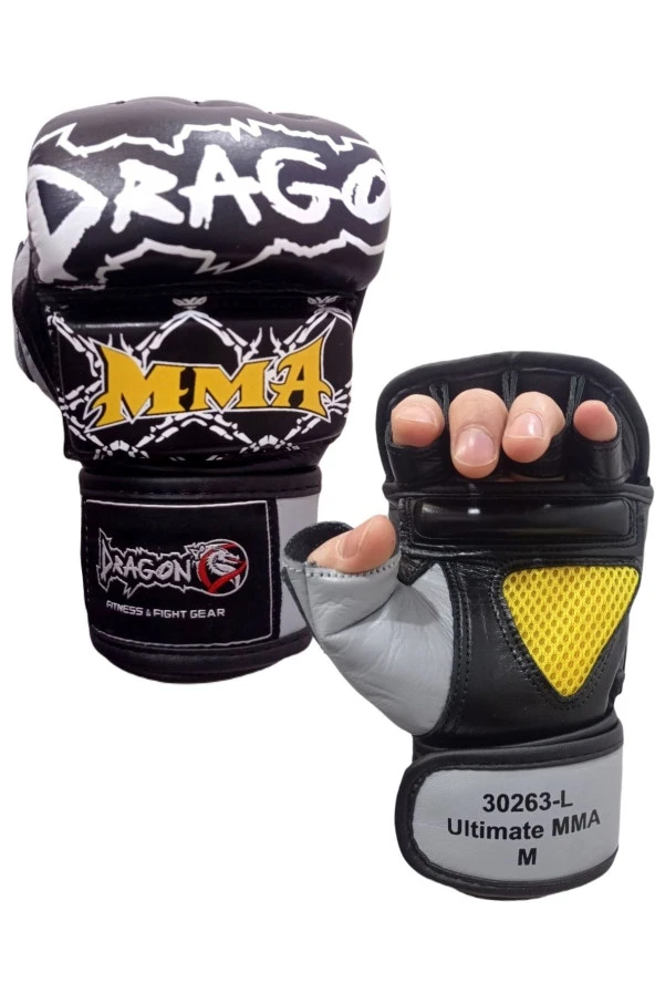 30263-l Ultimate Mma Eldiveni Hakiki Deri Serbest Dövüş Eldiveni