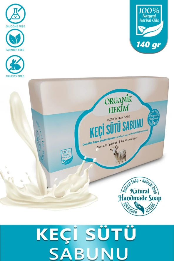 Doğal Yaşlanma Karşıtı Keçi Sütü Sabunu- Goat Milk Soap Kolajen Etkili 140 gram