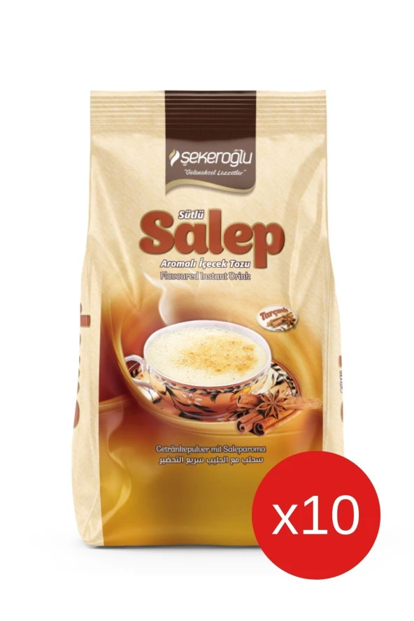 Şekeroğlu Minnettar Sütlü Salep 10 X 1000 gr ( 10 Adet )