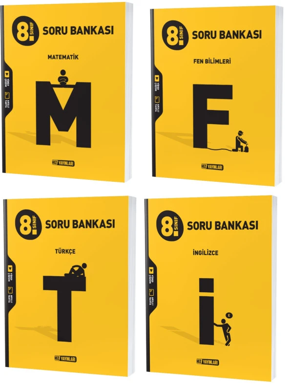 Hız Lgs 2024 8. Sınıf Matematik Türkçe Fen İngilizce Soru Seti 4 Kitap