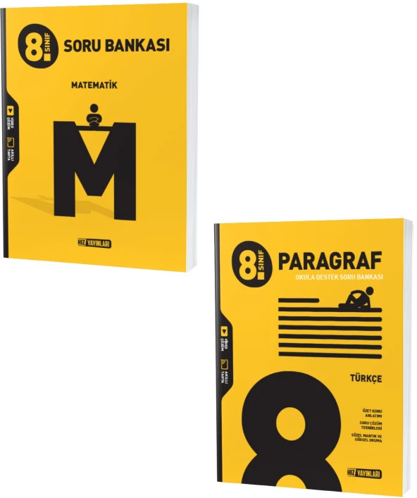Hız Lgs 2024 8. Sınıf Matematik + Paragraf Soru Seti 2 Kitap - Resim 2