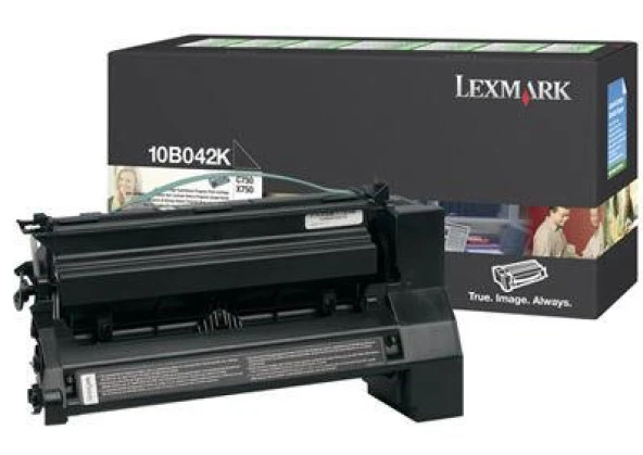 Lexmark Optra C-750  X-750 Yüksek Kapasite Siyah Toner  10B042K  (15k)