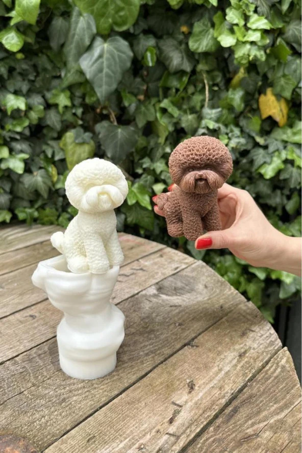 Poodle Köpek Mum Kalıbı (SİLİKON) (1 ADET) - Resim 2