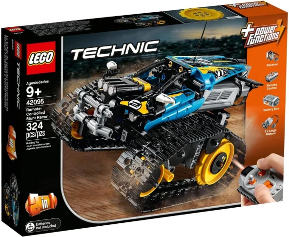 LEGO 42095 Technic Uzaktan Kumandalı Gösteri Yarışçısı Yapım Kiti (324 Parça)