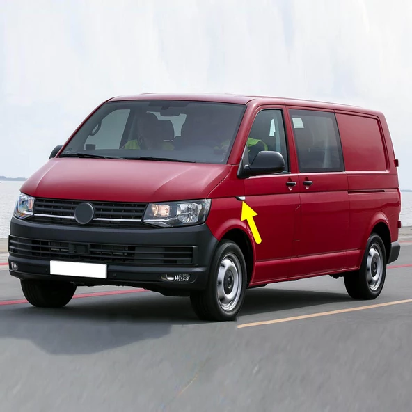 VW Transporter 2016-19 Sol Ön Çamurluk Sinyal Lambası Siyah 7E0949101