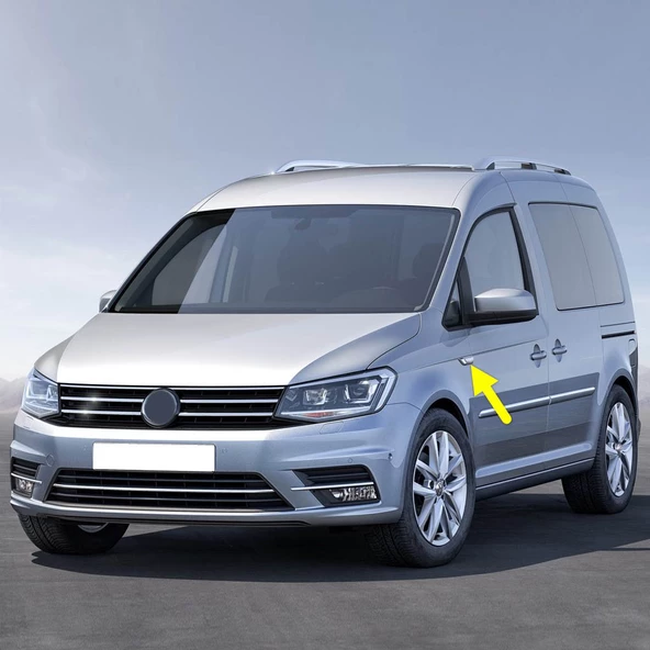 VW Caddy 2016-2020 Sol Ön Çamurluk Sinyal Lambası Krom 2K5949101A