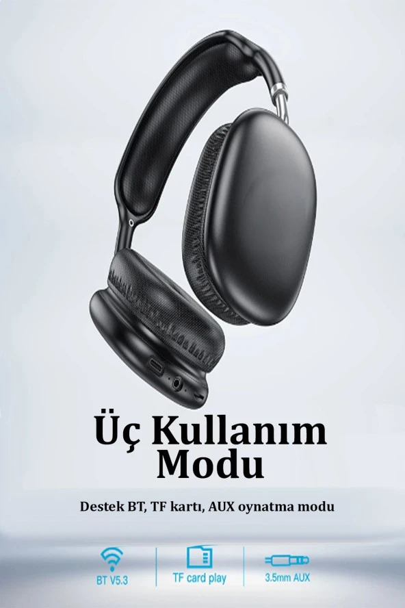 Qpen W35 Air Triumph Aux Destekli Bluetooth Kablosuz Kulaklık - 12