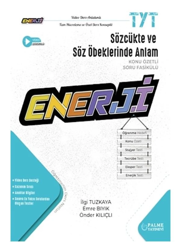 PALME YKS TYT ENERJİ SÖZCÜKTE VE SÖZ ÖBEKLERİNDE ANLAM KONU ÖZETLİ SORU FASİKÜLÜ ürün görseli