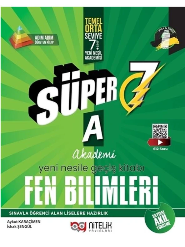 NİTELİK 7.SINIF SÜPER FEN BİLİMLERİ SORU KİTABI YENİ NESİL (A)