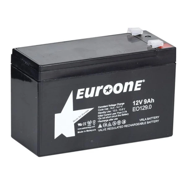 EUROONE EO-129.0 12 VOLT - 9 AMPER AKÜ  (150 X 65 X 90 MM) (2818)